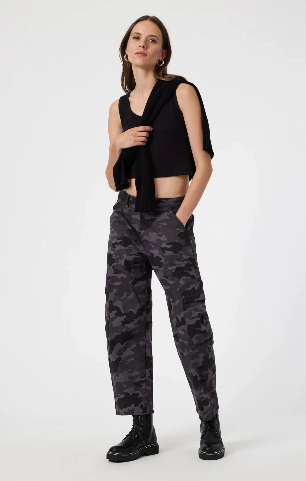 VINNIE SMOKE CAMO TWILL PANT HighElasticity
