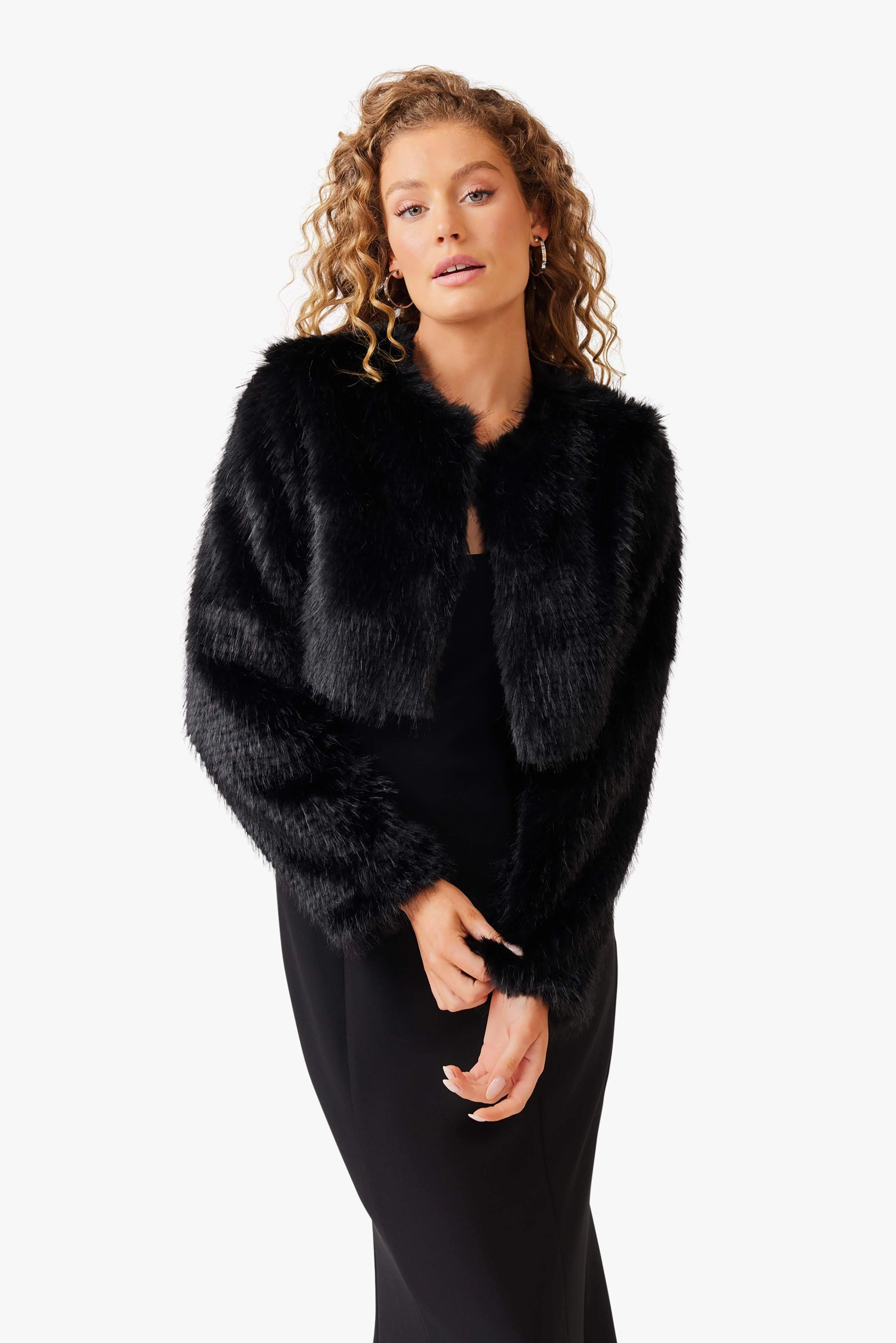 Work Chic Desiree Cropped Jacket in Black