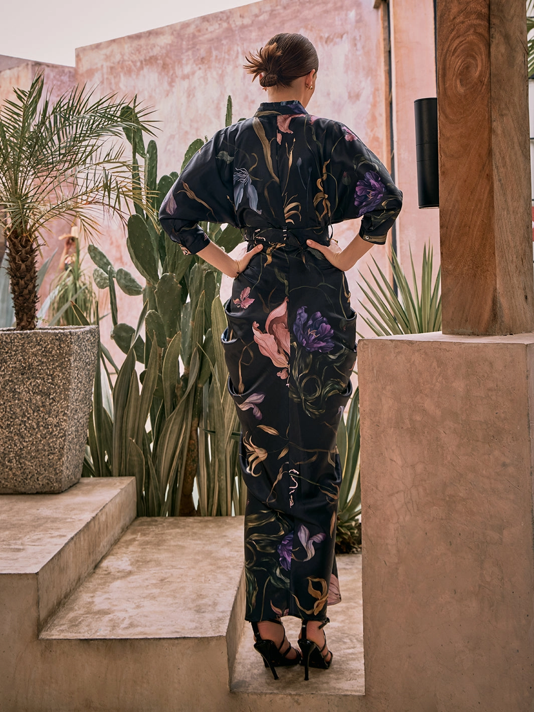 Waldorf Pleated Gown Lounge Vibe