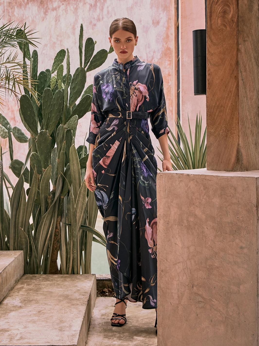 Polished look dress Waldorf Pleated Gown