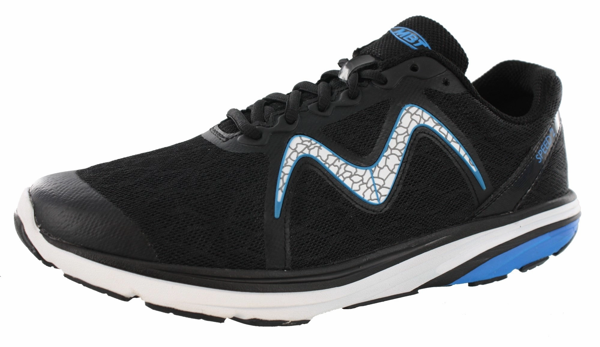 MBT Men's Speed 2 Lightweight Lace Up Running Shoes Dynamic Grip Pressure Dispersion Sole
