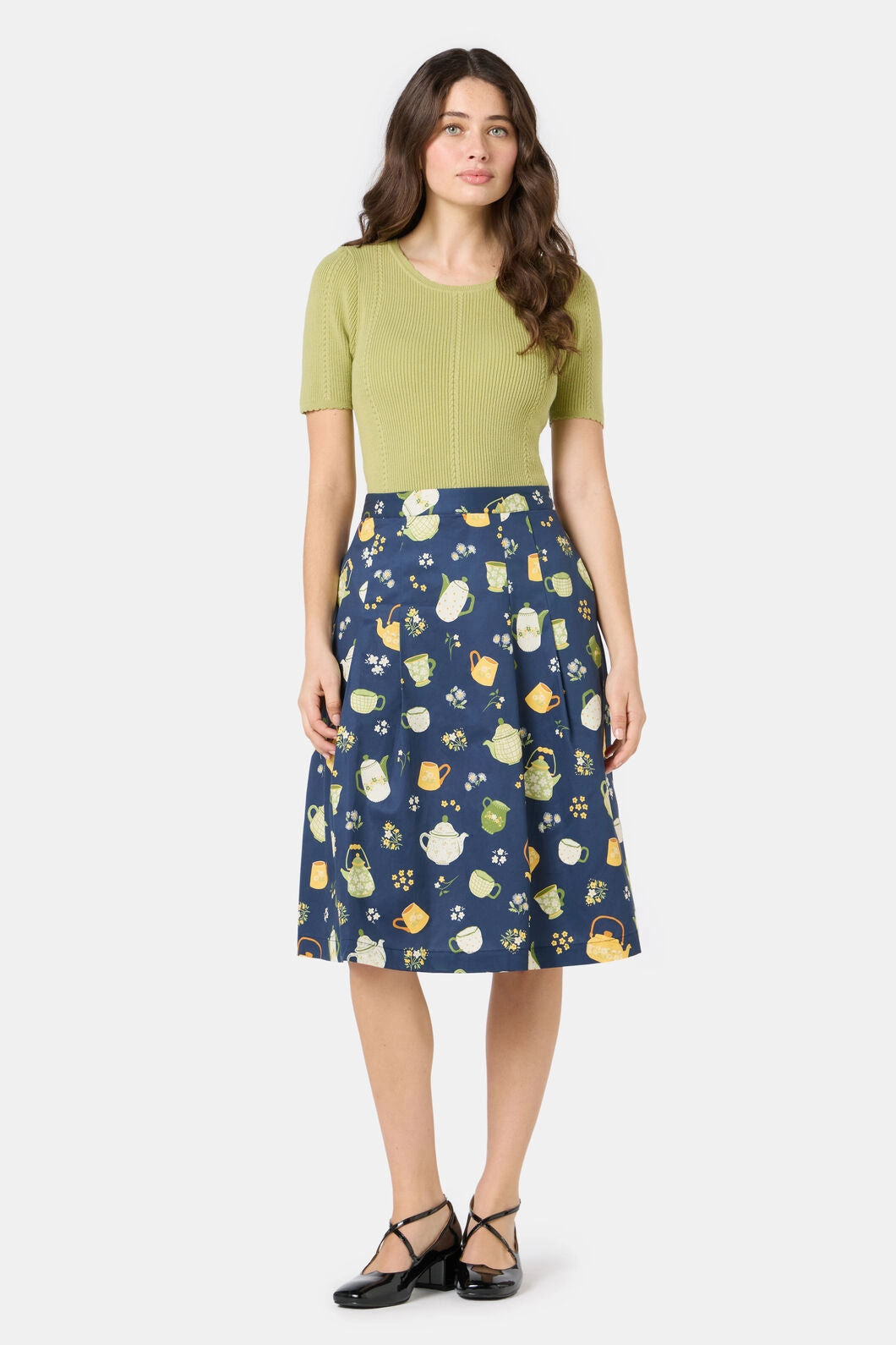 Oversized style Tea Time Pleat Skirt