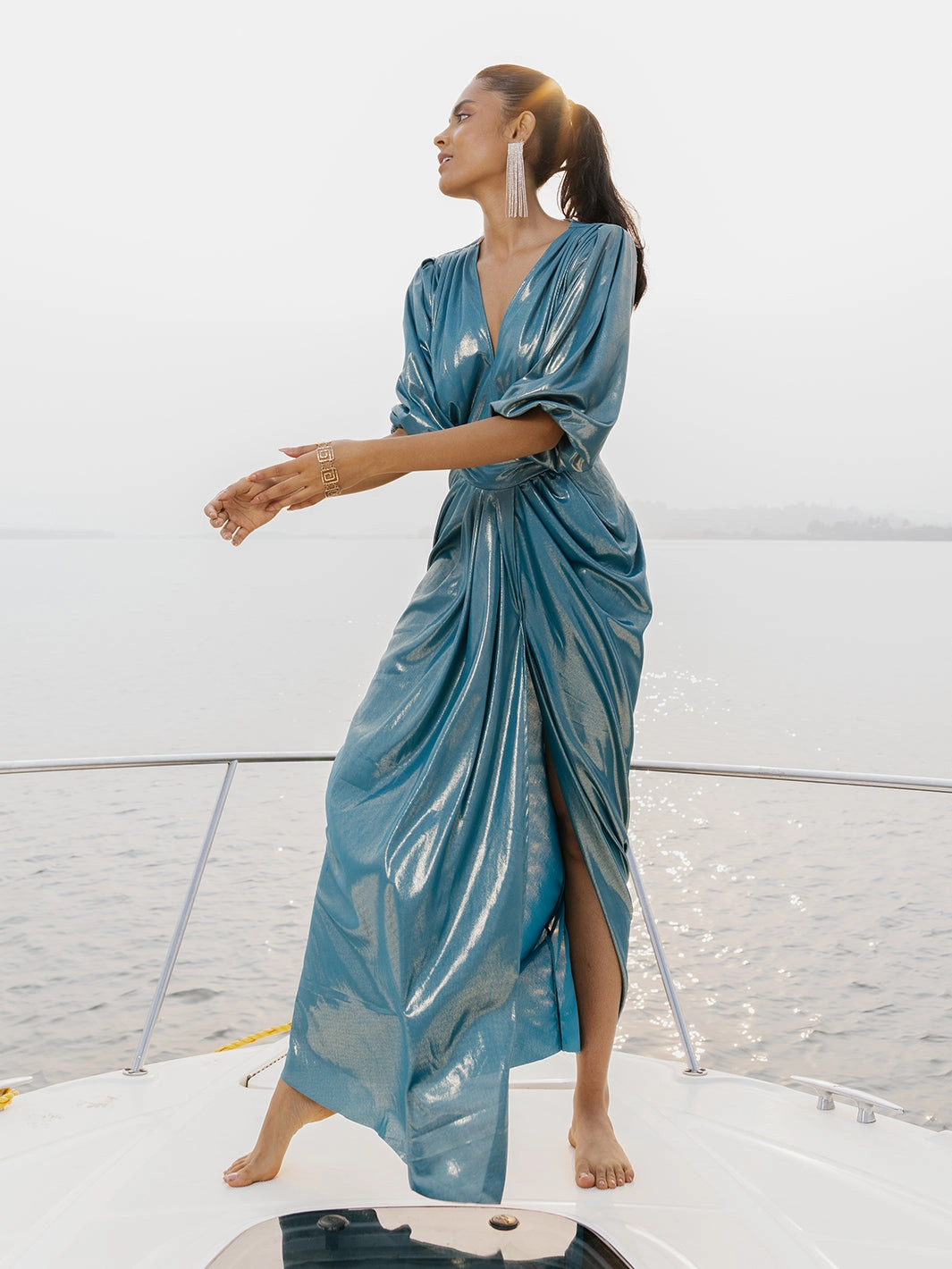 Sardinia Cowl Dress All Gender FlexibleClosure