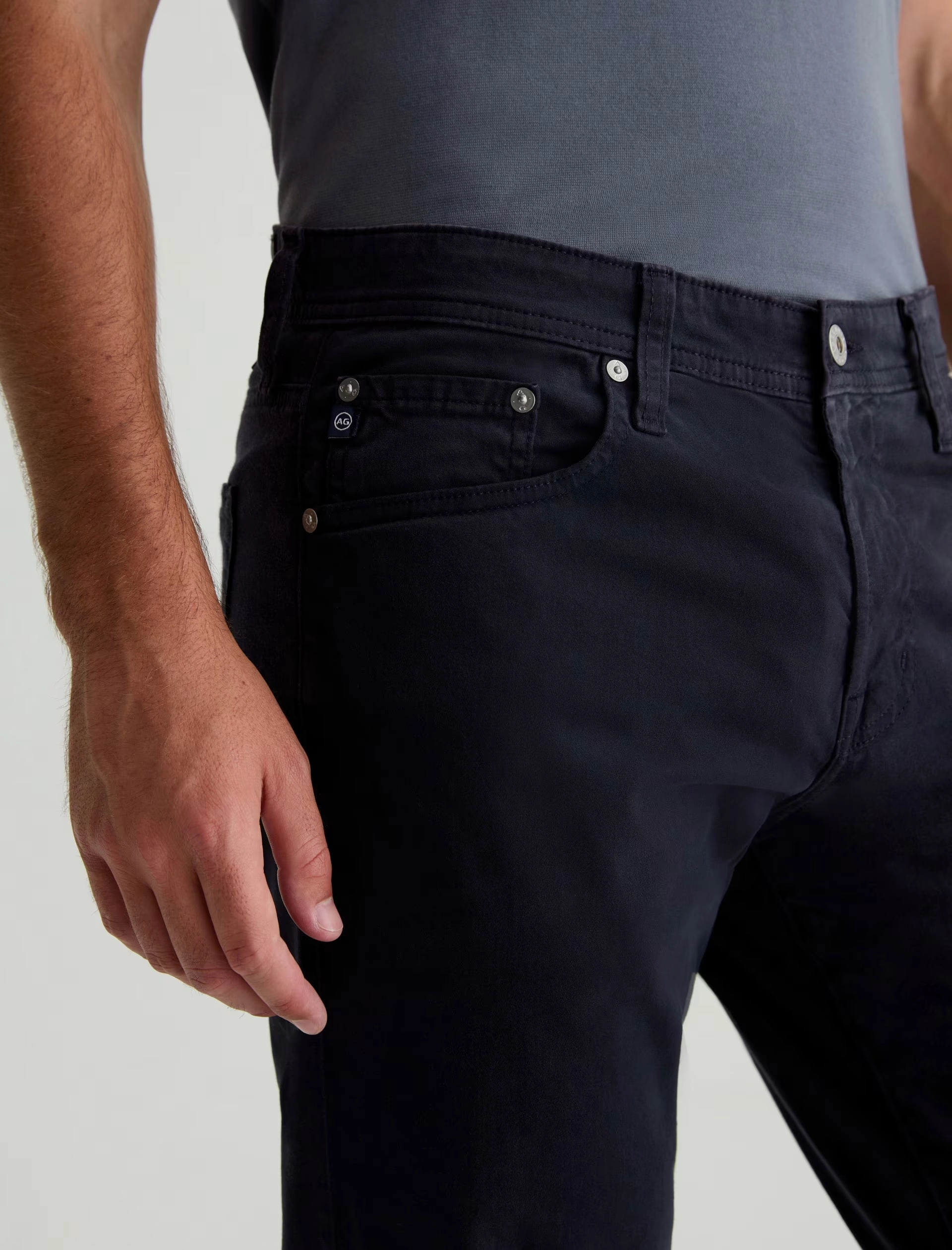 TELLIS SUEDED MODERN SLIM IN NEW NAVY Holiday Vibes Athlete Fit Office Wear Trendy Home Comfort