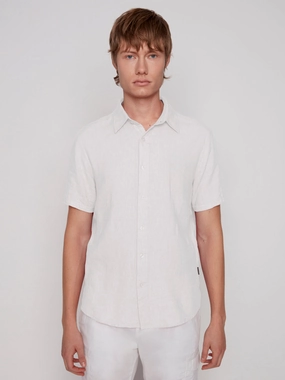 Wave Core Halo Glow LINEN BLEND SHORT SLEEVE SHIRT