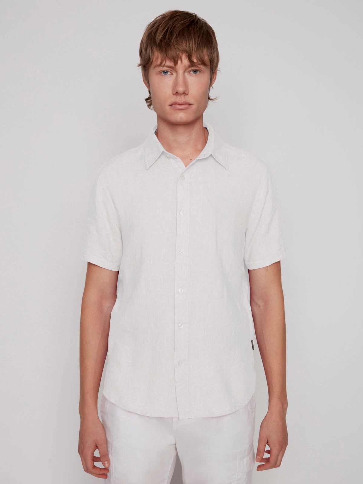 Wave Core Halo Glow LINEN BLEND SHORT SLEEVE SHIRT