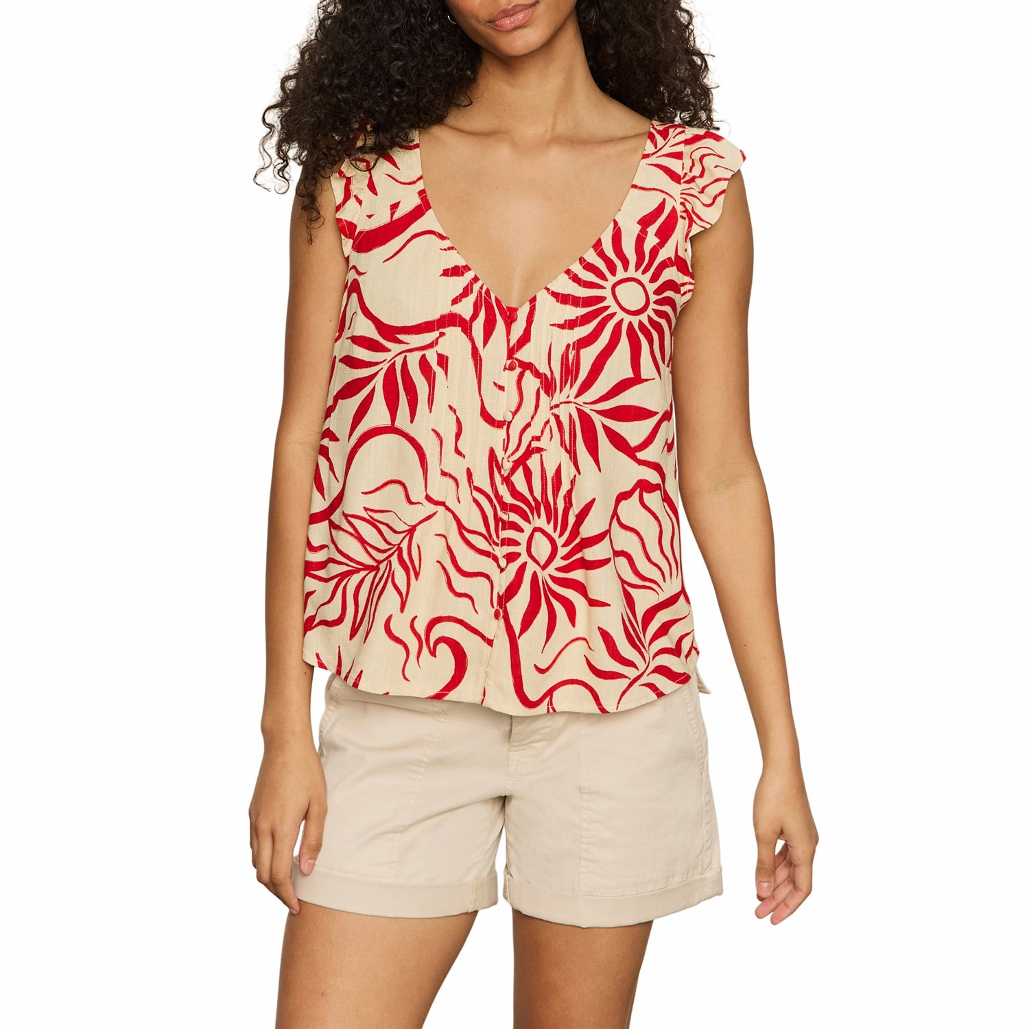 Basic Long Sleeve FlexibleRibbing TIME OFF SHELL IN SUNNY RIVIERA