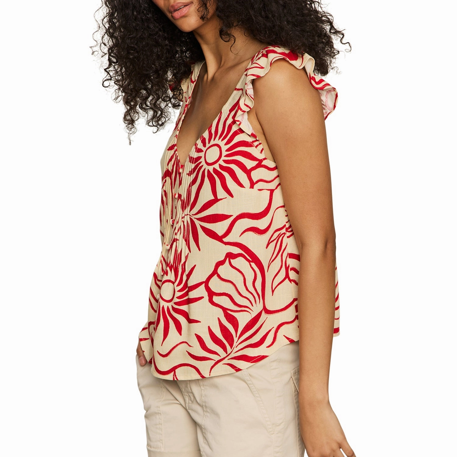 StretchableMaterial TIME OFF SHELL IN SUNNY RIVIERA