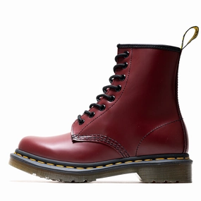 foldable Women's Dr. Martens 1460 Smooth Leather Boot - Cherry Red