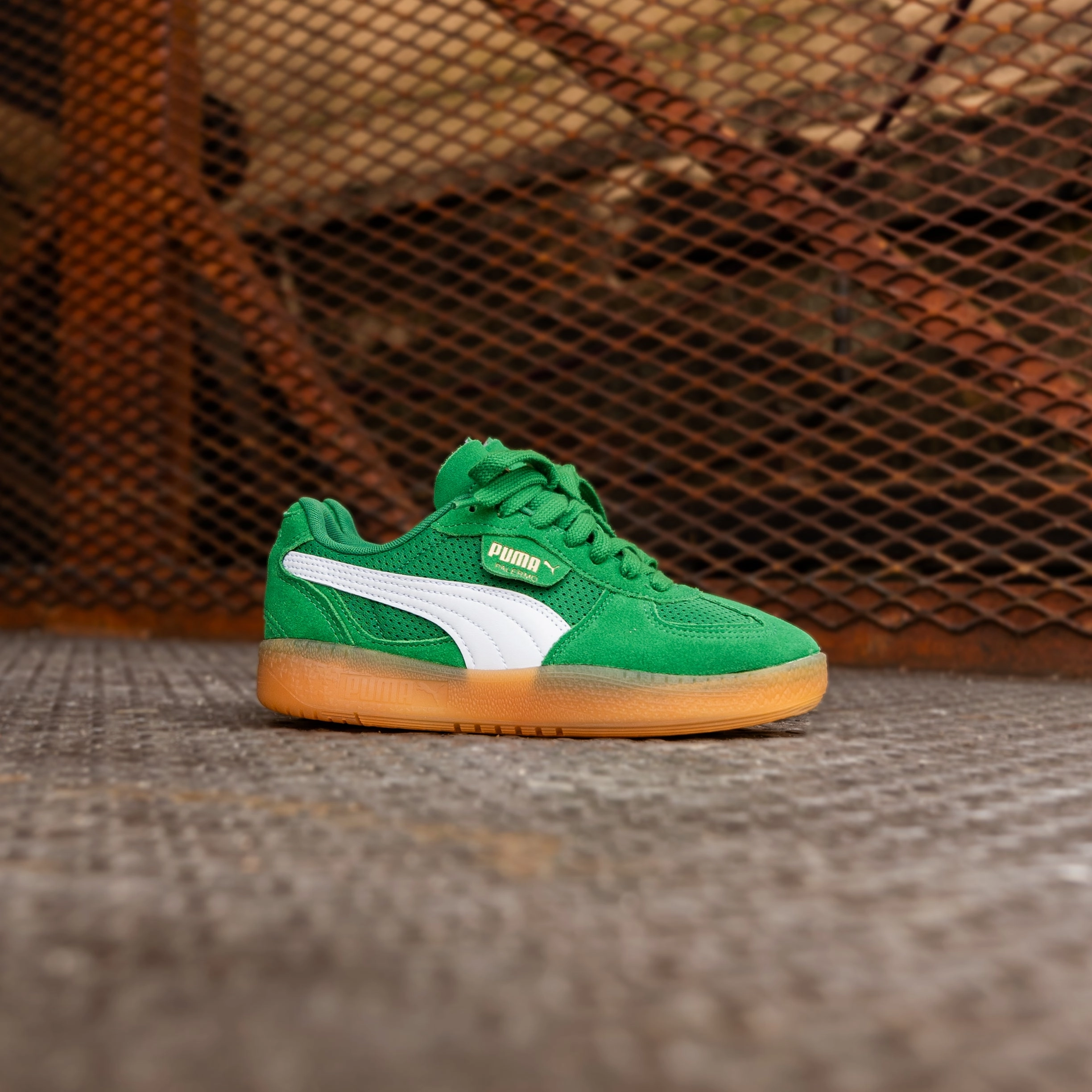 Women's Puma Palermo Moda Vintage (Archive Green/Gum) Secure Lace Lock