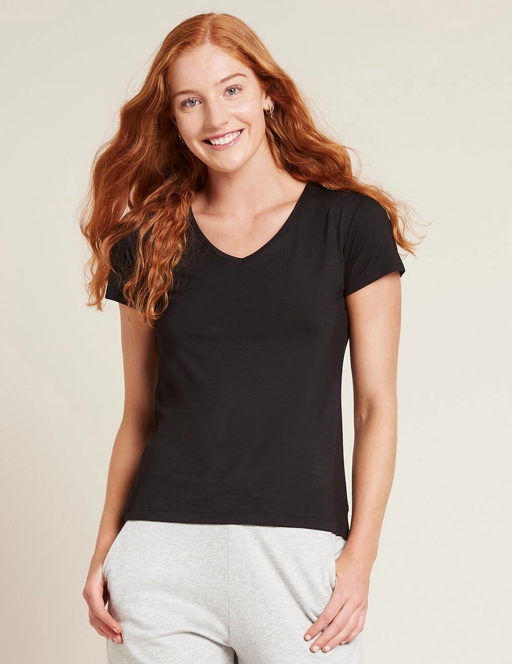 FlexibleFit Women's V-Neck T-Shirt - Black