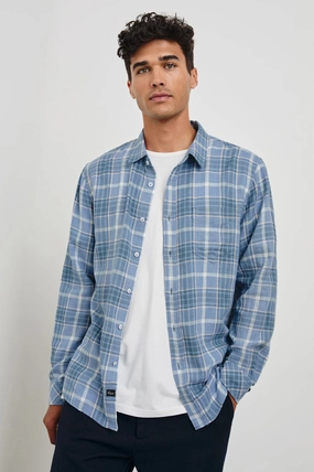 UV Protection WYATT EBI MELANGE PLAID LONG SLEEVE SHIRT