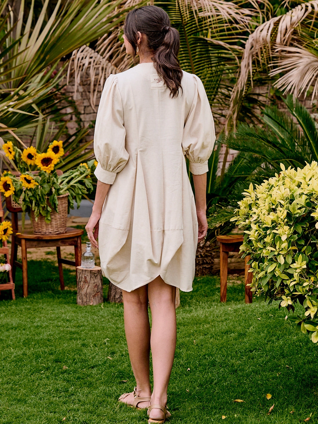 Calm Tone Zen Cowl Dress