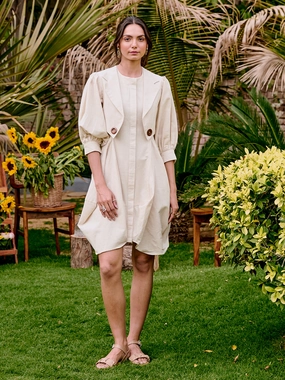 Polished Mood Zen Cowl Dress