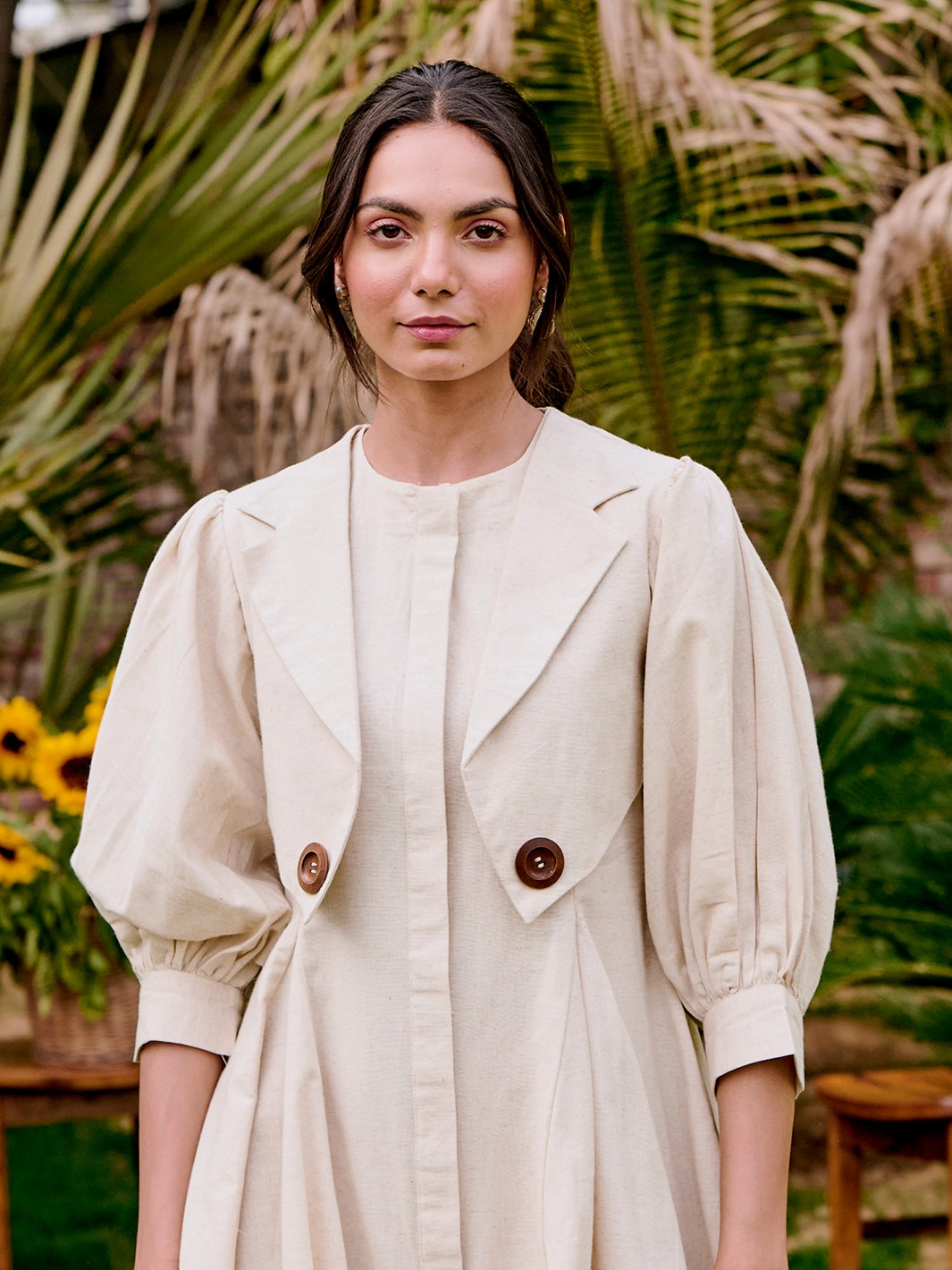 Zen Cowl Dress Smooth Surface