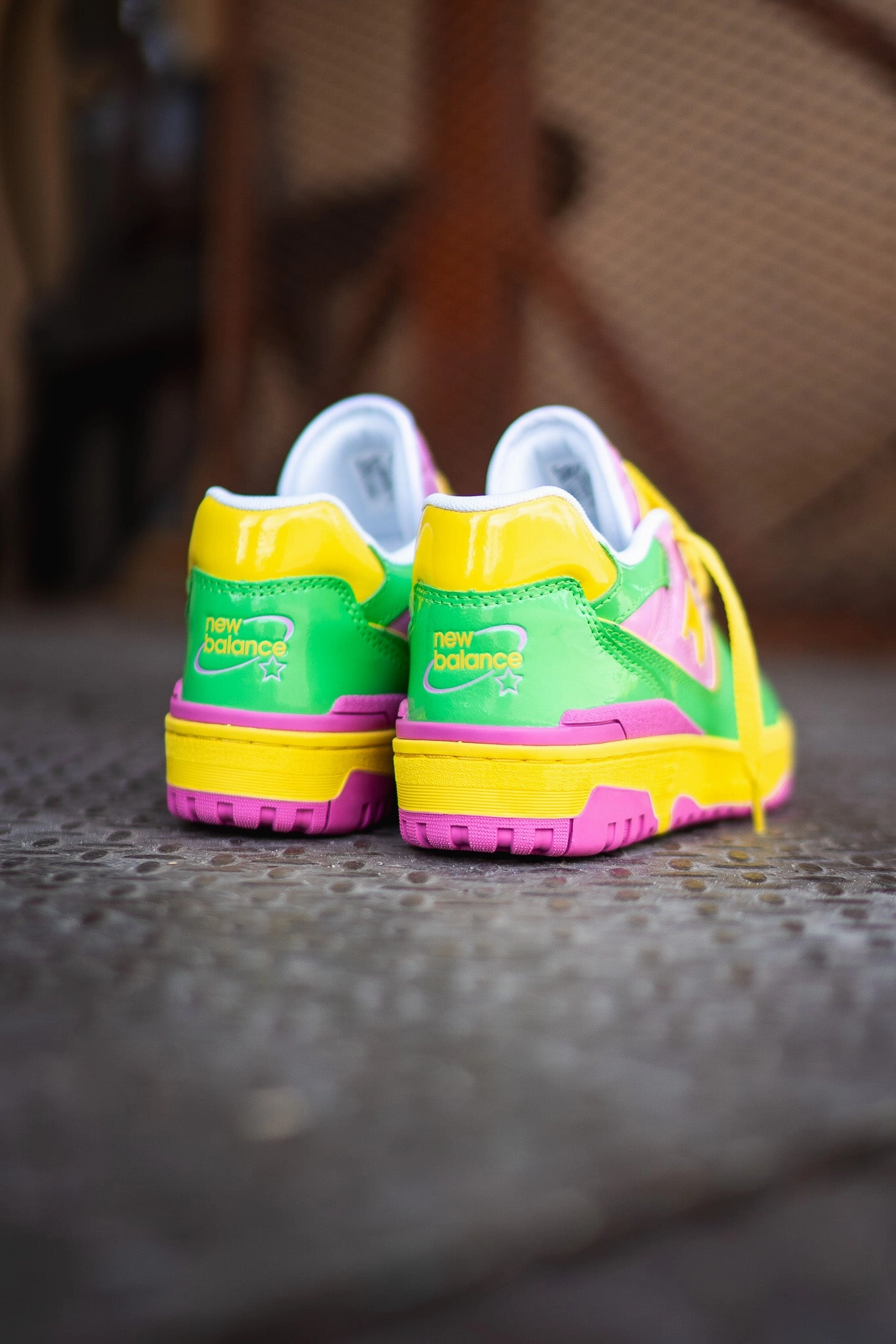 Speed Step rubber Mens New Balance 550 (Neon Multi) - BB550YKA