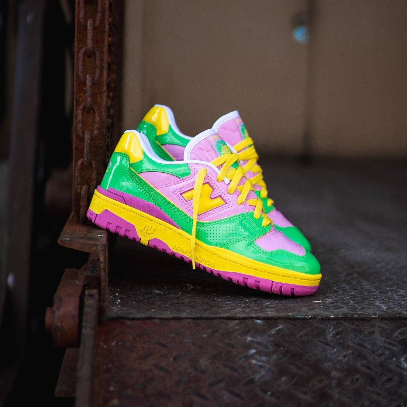 Mens New Balance 550 (Neon Multi) - BB550YKA Air Movement