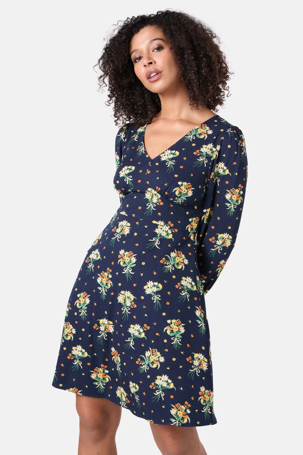 Polite Tone Lucia Floral Sleeved Dress